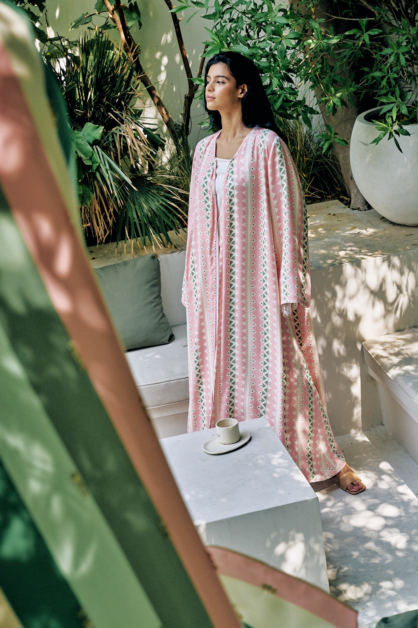 Chevron Print Abaya