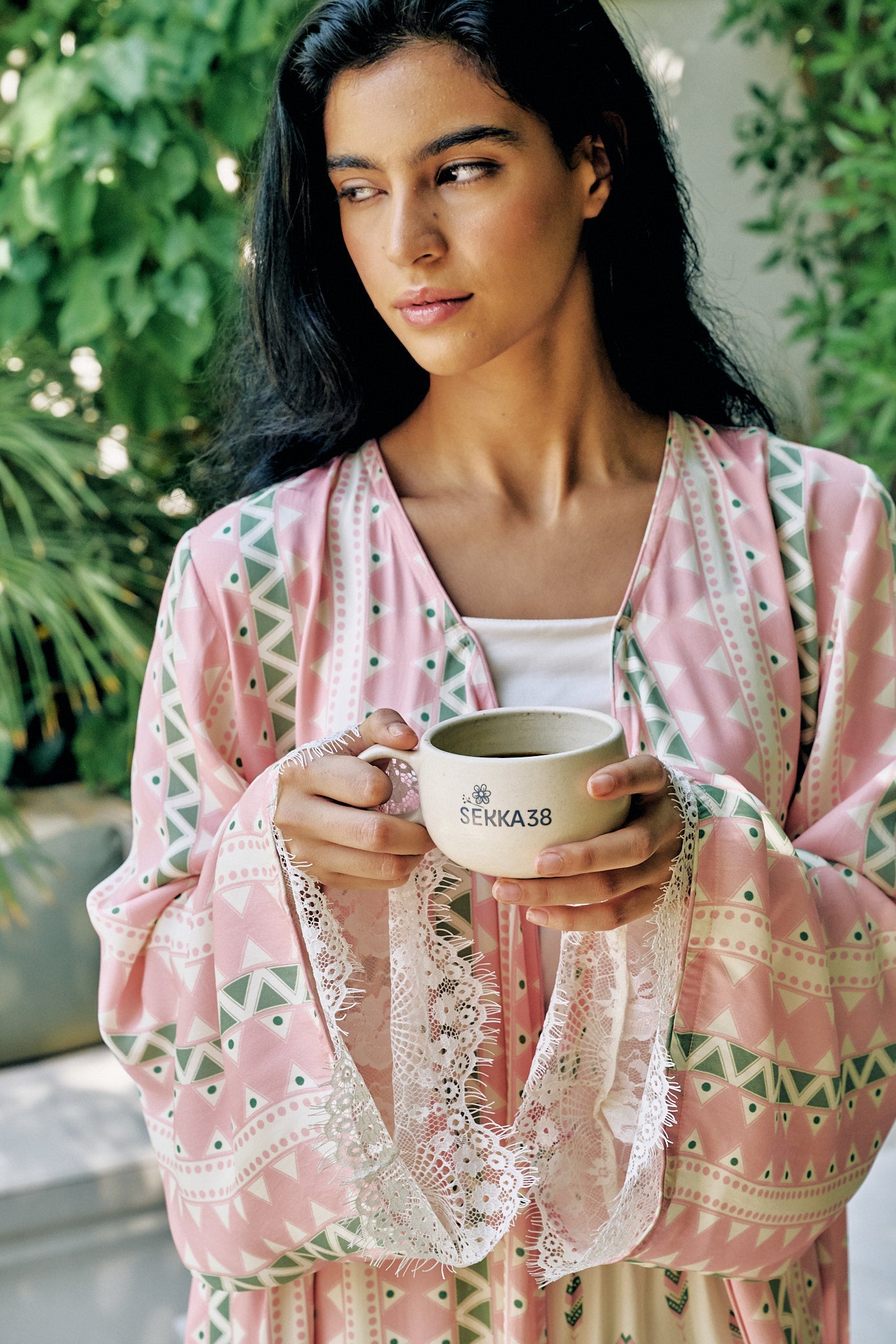 Chevron Print Abaya