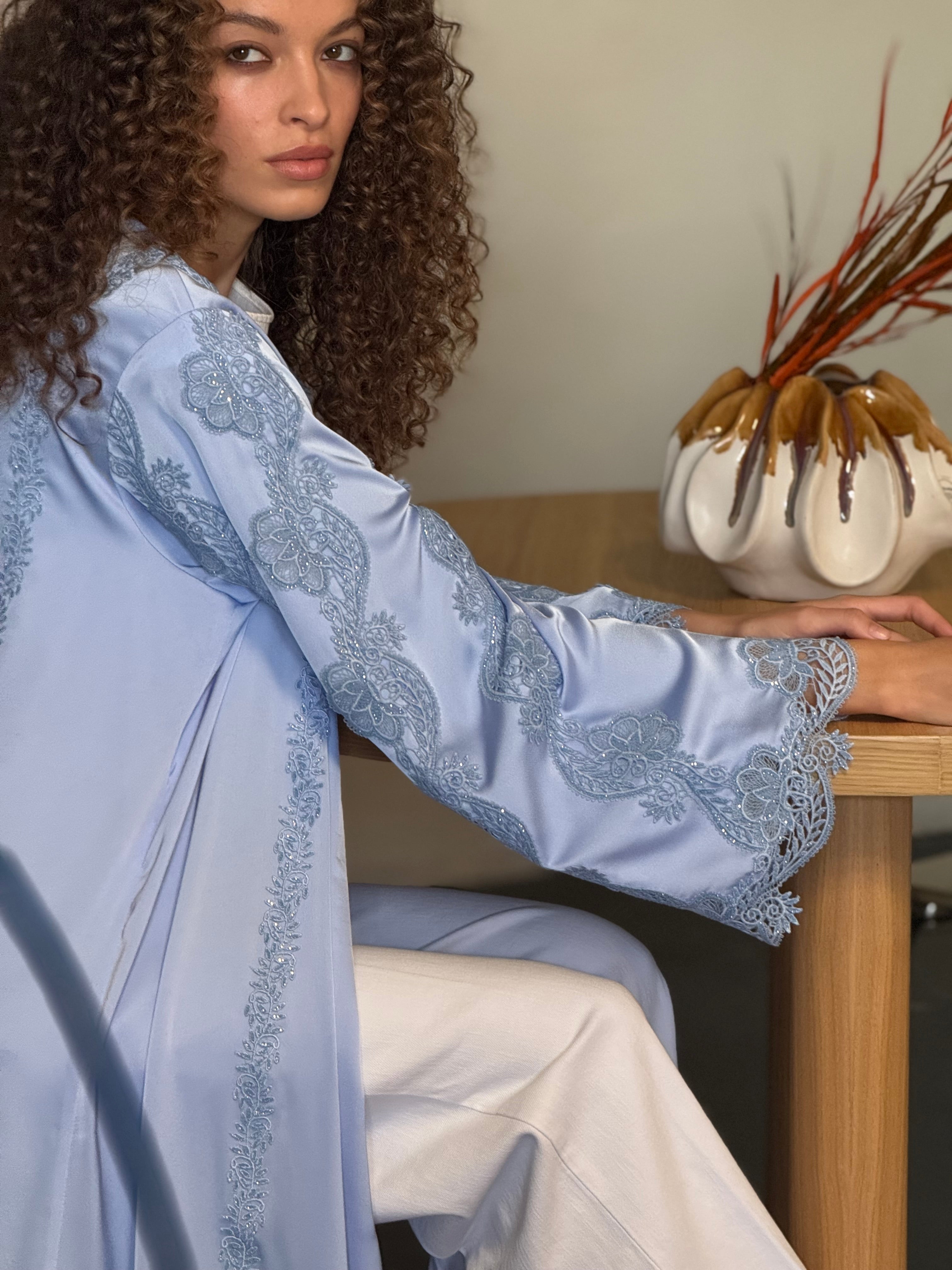 Silk abaya