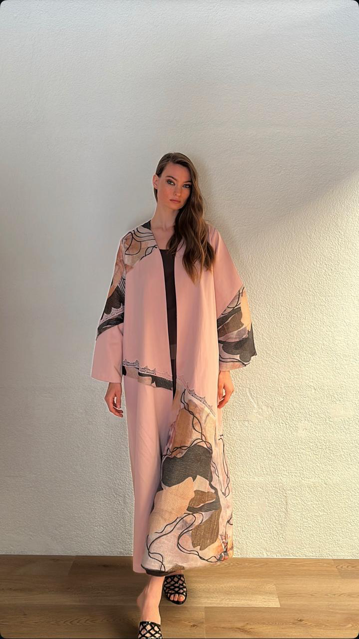 Elegant Printed Abaya